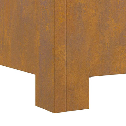 vidaXL Fire Pit Brown 60 x 60 x 30 cm Weathering steel