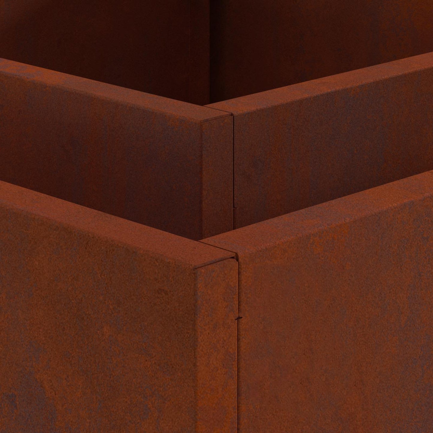 vidaXL Fire Pit Brown 60 x 60 x 30 cm Weathering Steel