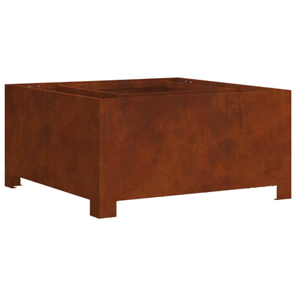 vidaXL Fire Pit Brown 60 x 60 x 30 cm Weathering Steel