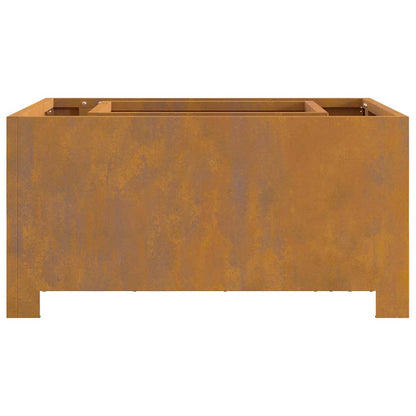 vidaXL Fire Pit Brown 60 x 60 x 30 cm Weathering steel
