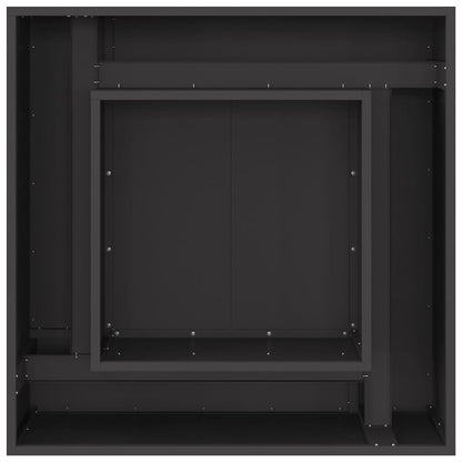 vidaXL Fire Pit Black 80 x 80 x 40 cm Cold-rolled steel