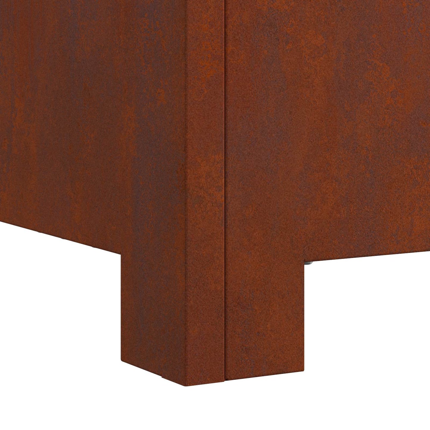 vidaXL Fire Pit Brown 80 x 80 x 40 cm Weathering Steel