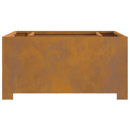 vidaXL Fire Pit Brown 80 x 80 x 40 cm Weathering steel