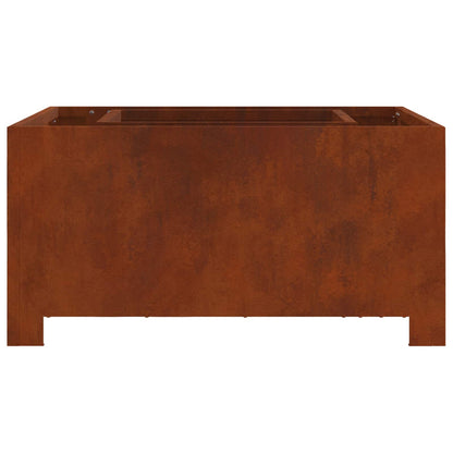 vidaXL Fire Pit Brown 80 x 80 x 40 cm Weathering Steel