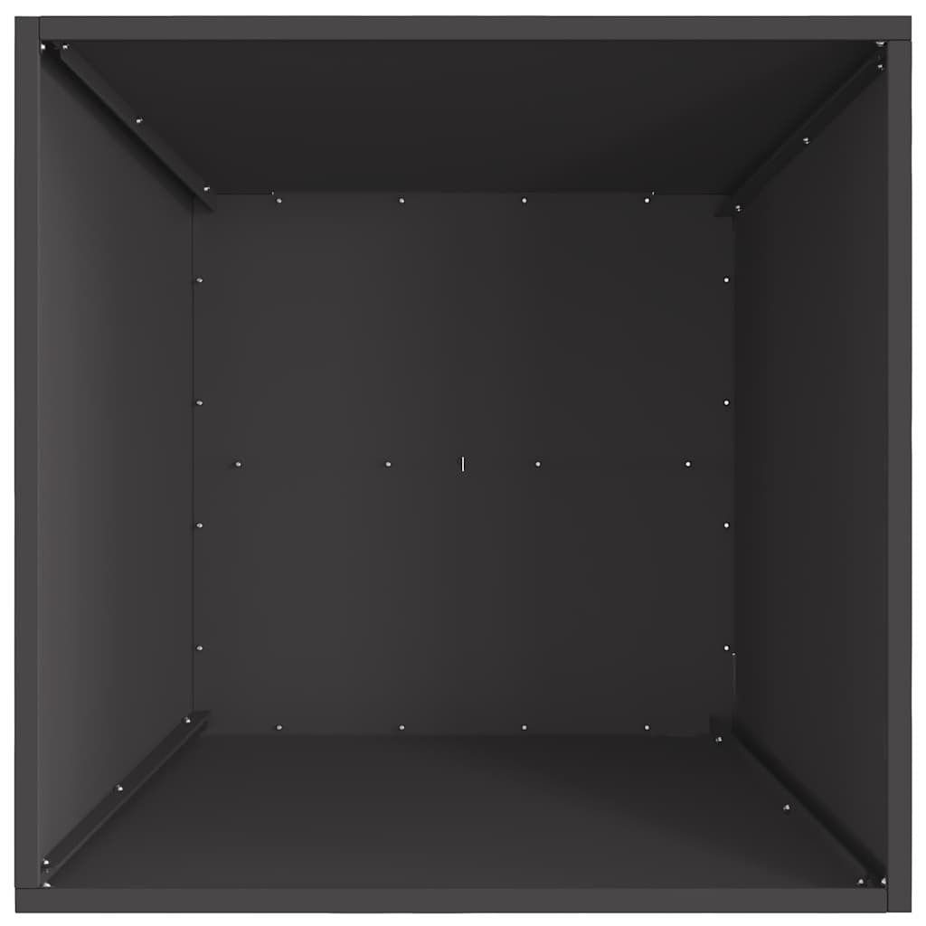 vidaXL Fire Pit Black 60 x 60 x 30 cm Steel