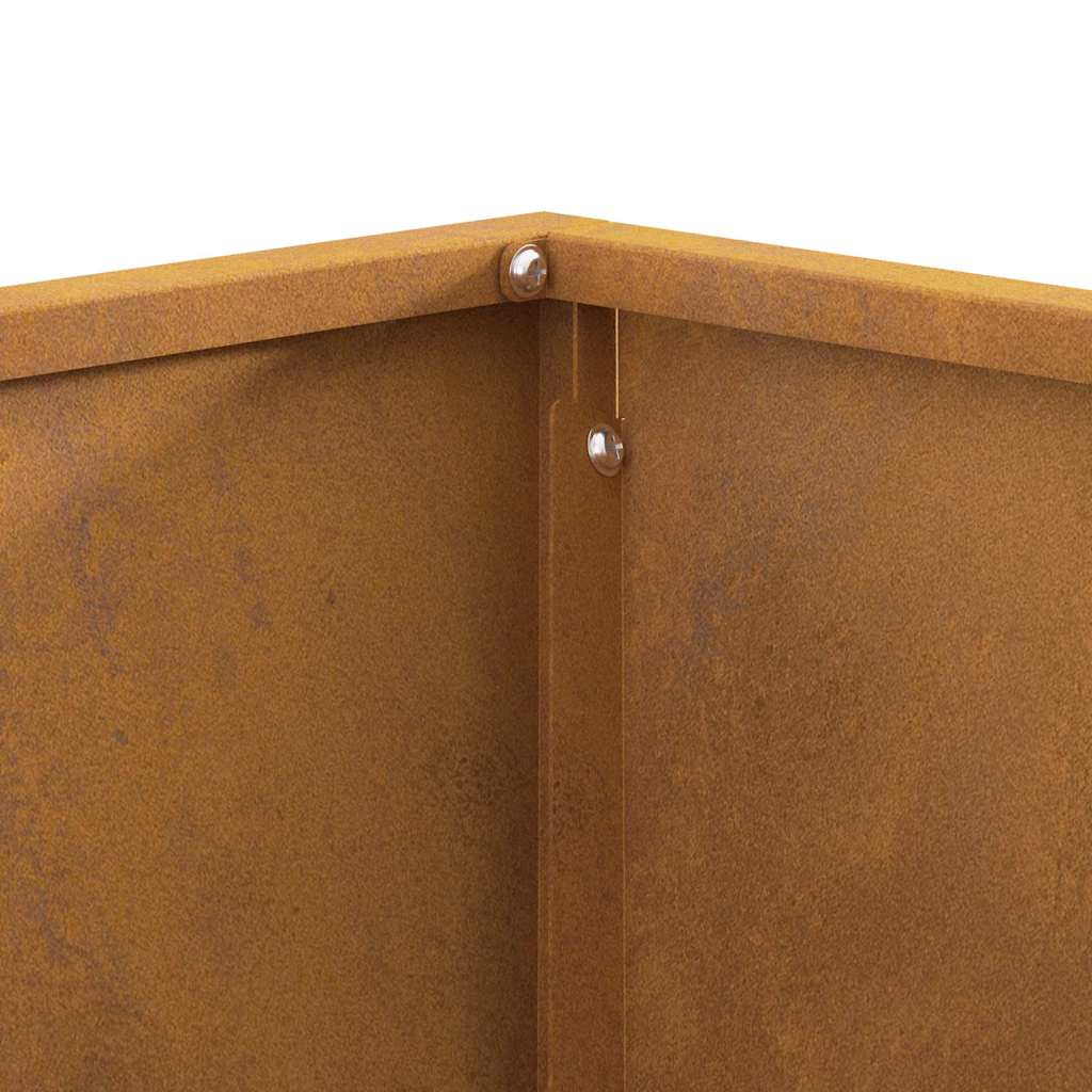 vidaXL Fire Pit Brown 60 x 60 x 30 cm Weathering steel