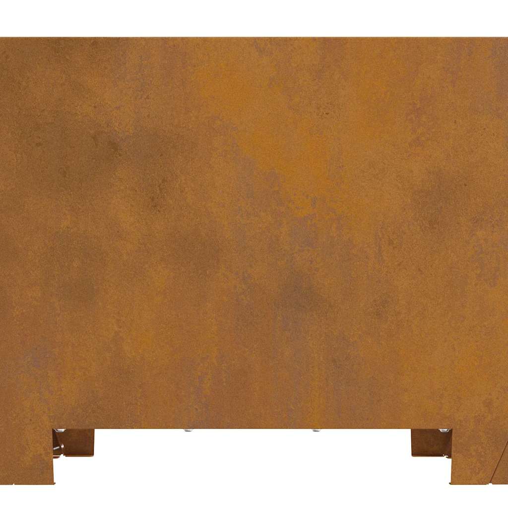 vidaXL Fire Pit Brown 60 x 60 x 30 cm Weathering steel