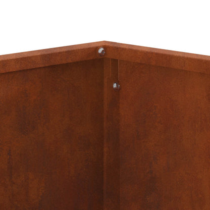 vidaXL Fire Pit Brown 60 x 60 x 30 cm Weather Steel