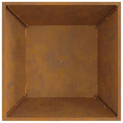 vidaXL Fire Pit Brown 60 x 60 x 30 cm Weathering steel