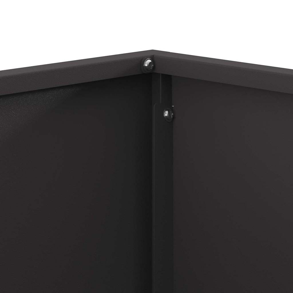 vidaXL Fire Pit Black 80 x 80 x 40 cm Cold-rolled steel