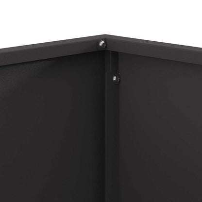 vidaXL Fire Pit Black 80 x 80 x 40 cm Cold-rolled steel