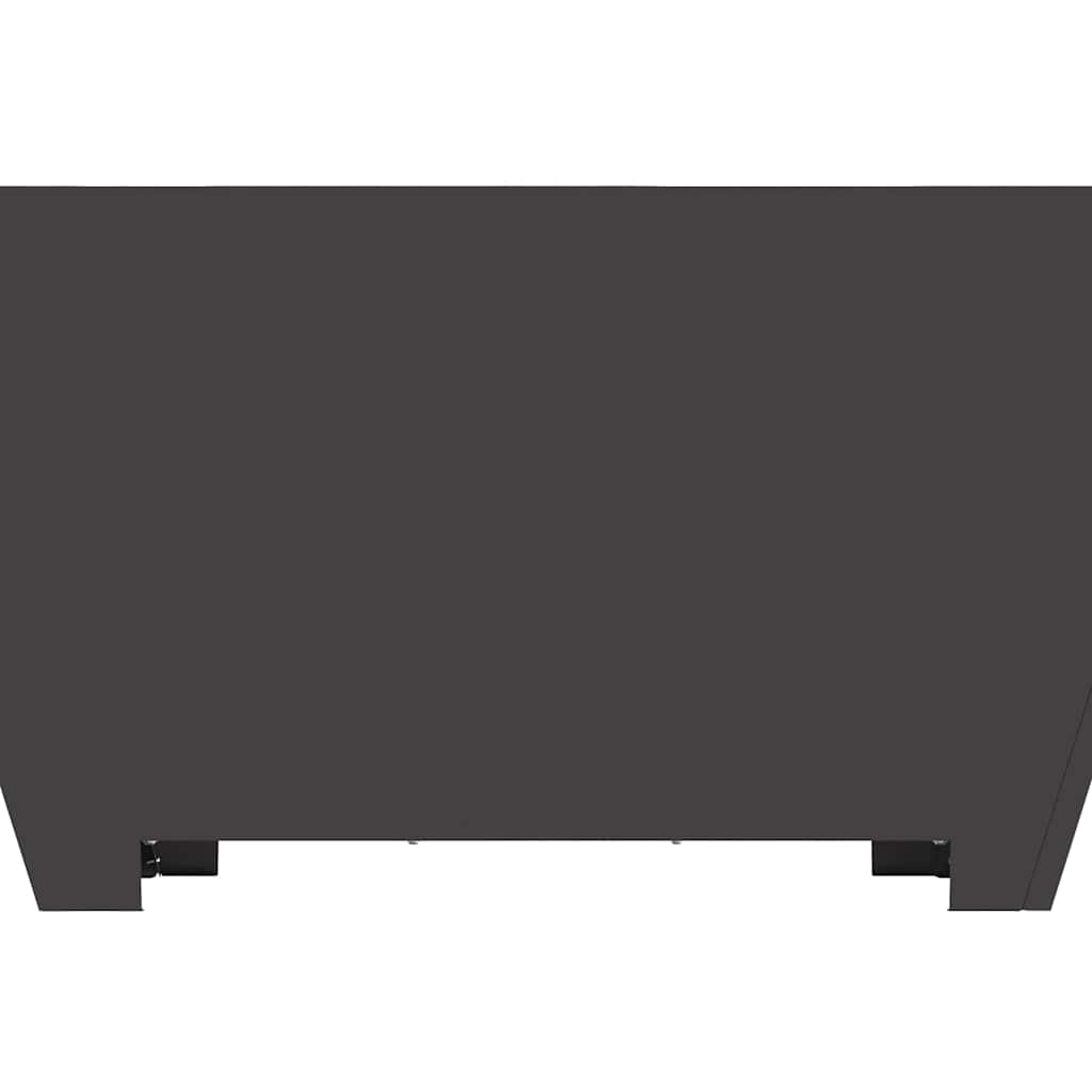 vidaXL Fire Pit Black 80 x 80 x 40 cm Cold-rolled steel