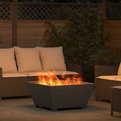 vidaXL Fire Pit Black 80 x 80 x 40 cm Cold-rolled steel