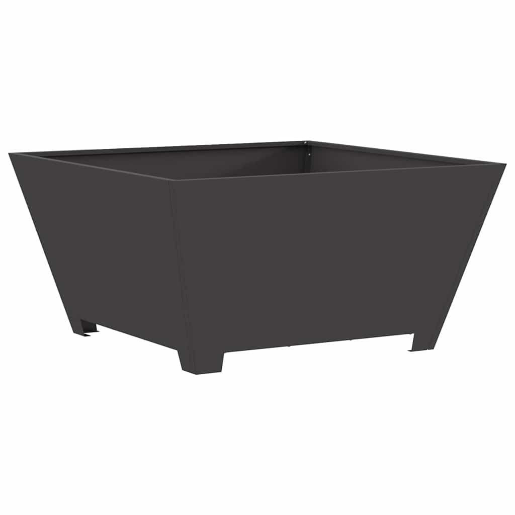 vidaXL Fire Pit Black 80 x 80 x 40 cm Cold-rolled steel