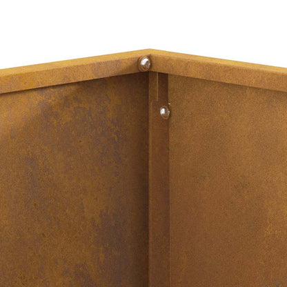 vidaXL Fire Pit Brown 80 x 80 x 40 cm Weathering steel