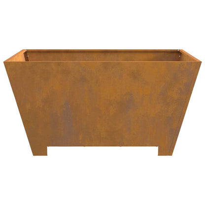 vidaXL Fire Pit Brown 80 x 80 x 40 cm Weathering steel