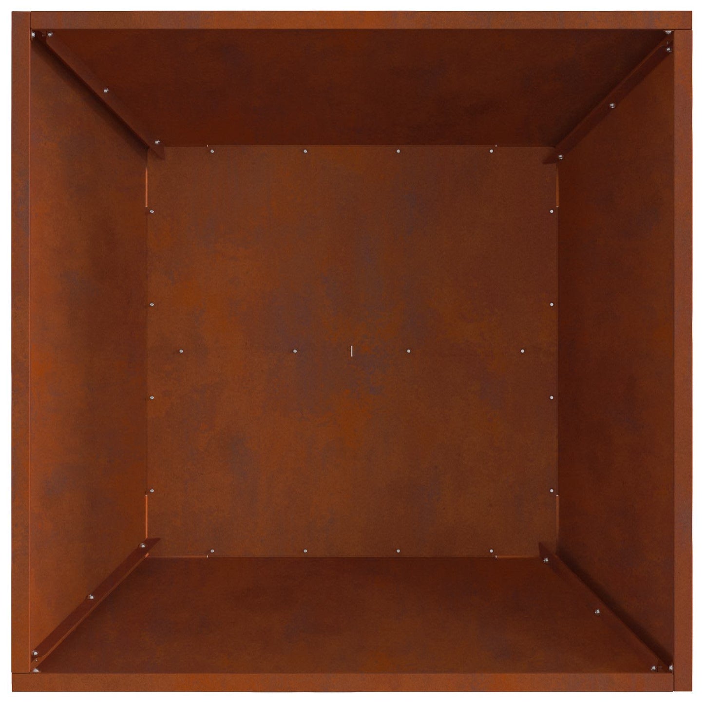 vidaXL Fire Pit Brown 80 x 80 x 40 cm Weathering Steel