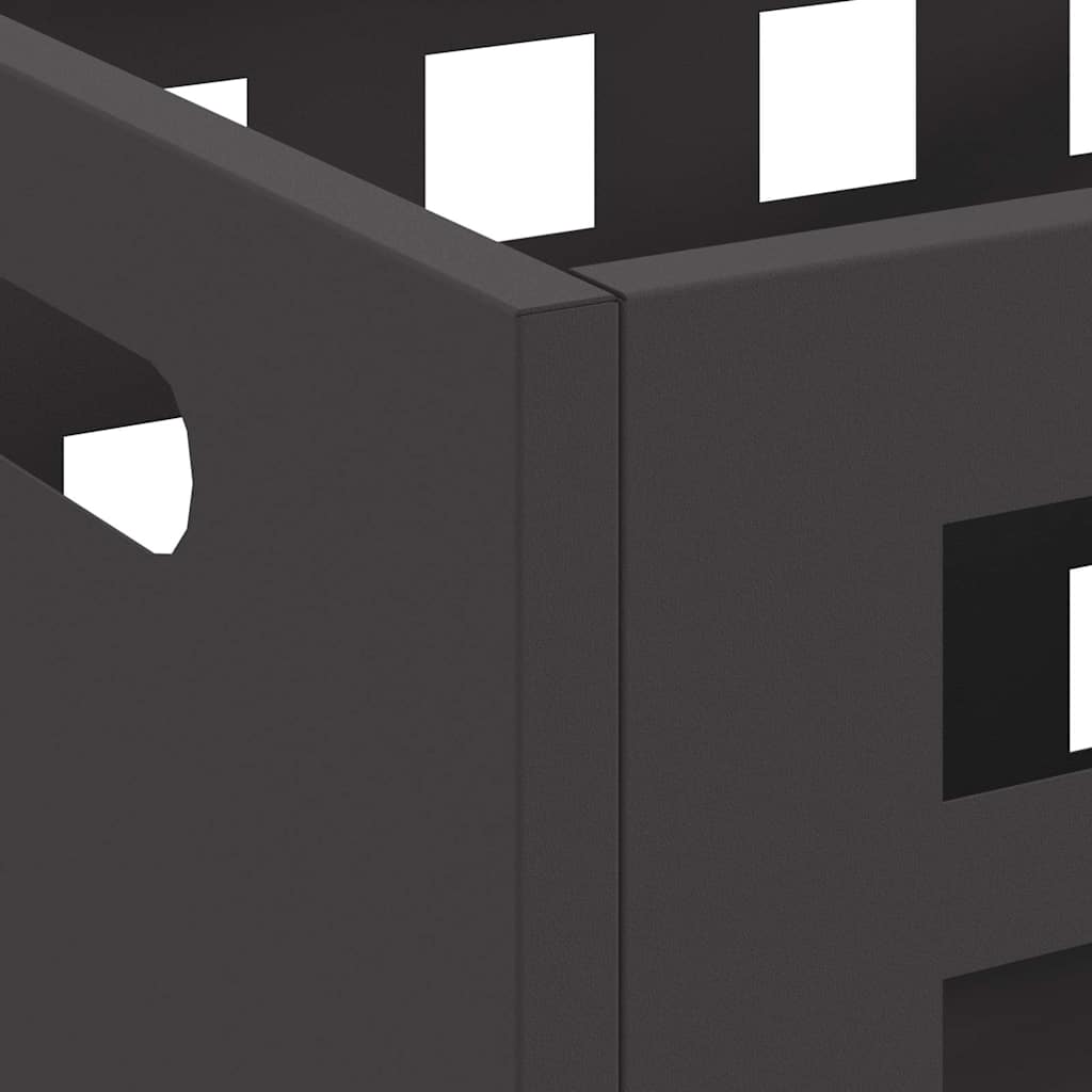 vidaXL Fire Pit Black 50 x 30 x 40 cm Steel