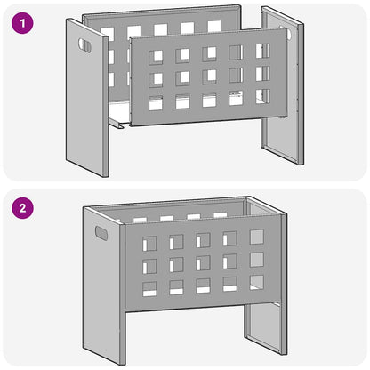 vidaXL Fire Pit Black 50 x 30 x 40 cm Steel