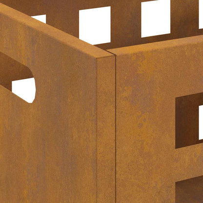 vidaXL Fire Pit Brown 50 x 30 x 40 cm Weathering steel