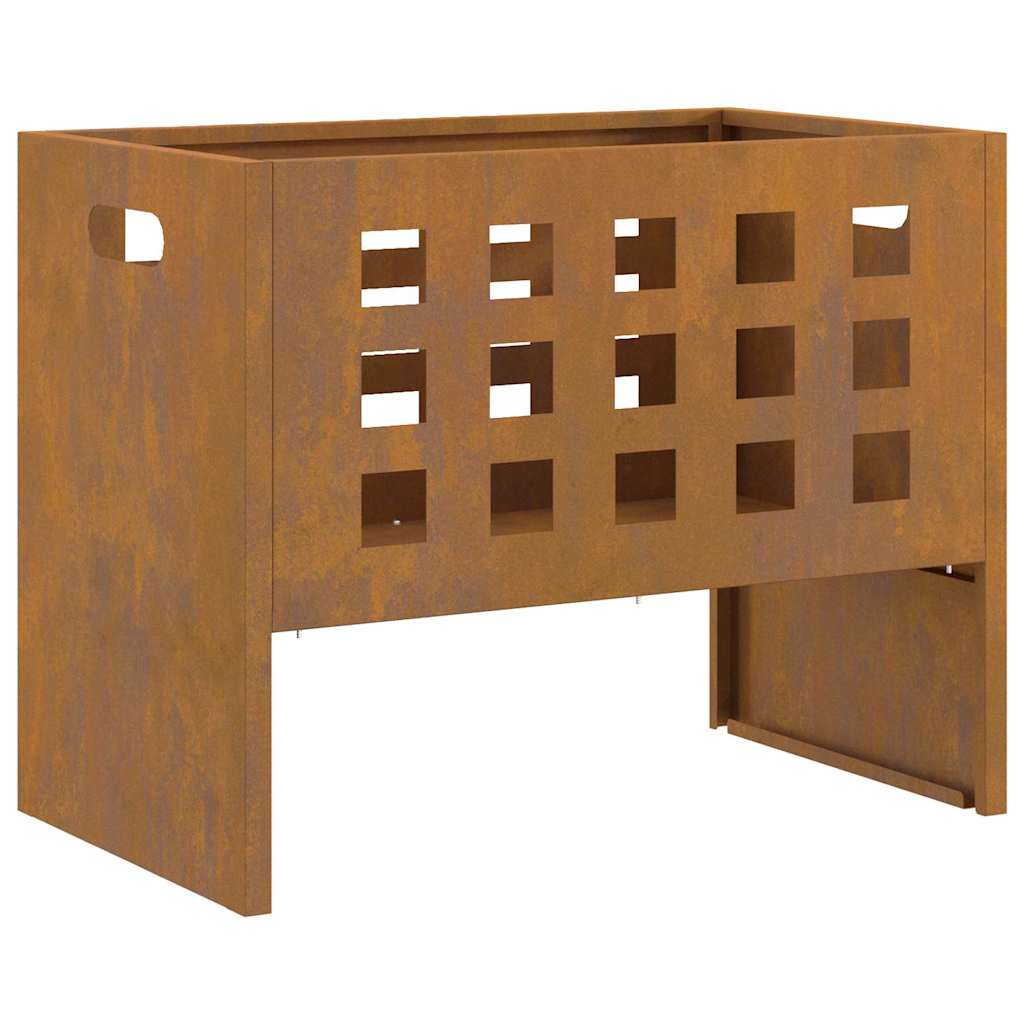 vidaXL Fire Pit Brown 50 x 30 x 40 cm Weathering steel