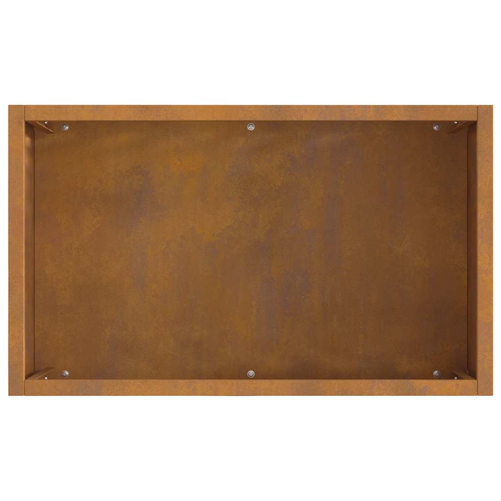 vidaXL Fire Pit Brown 50 x 30 x 40 cm Weathering steel
