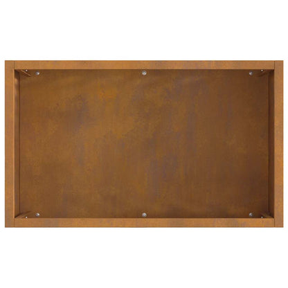 vidaXL Fire Pit Brown 50 x 30 x 40 cm Weathering steel