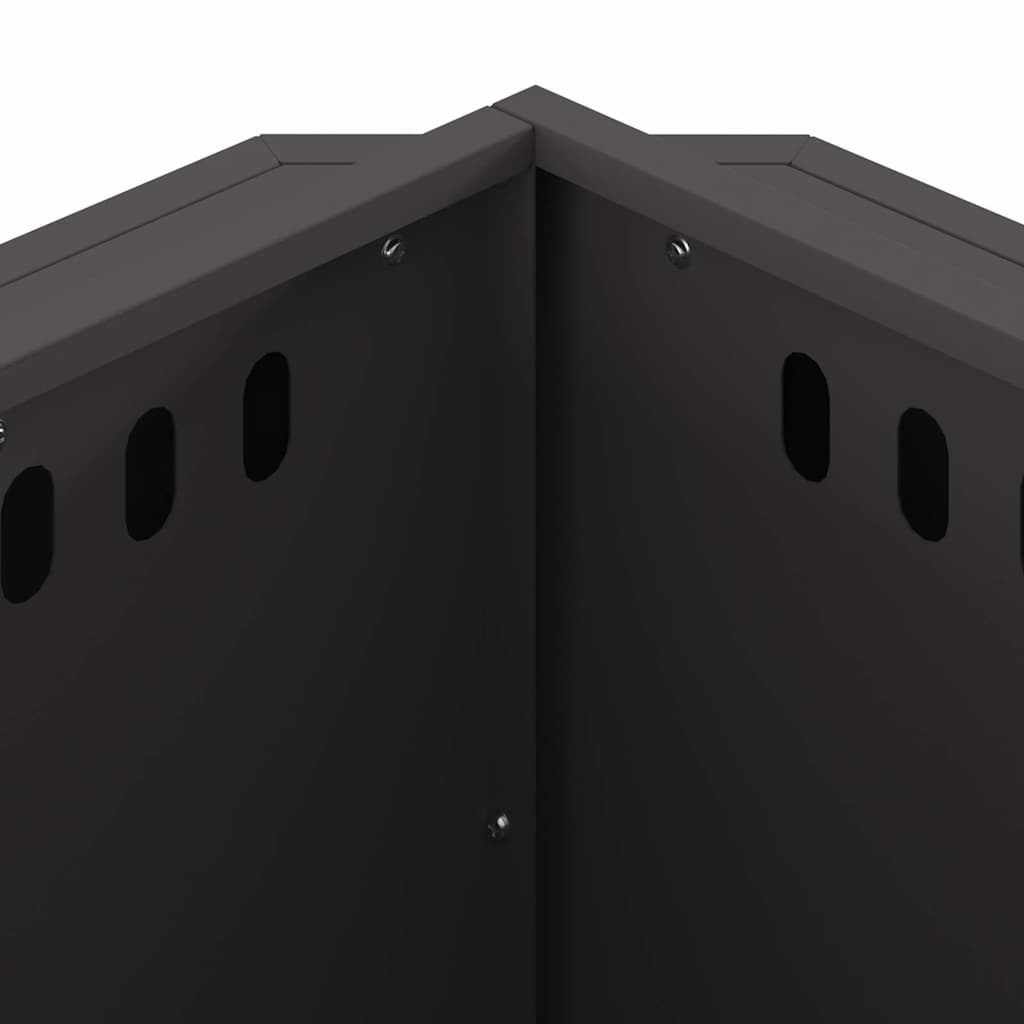 vidaXL Smokeless Fire Pit Black 58 x 58 x 51 cm Cold-rolled Steel