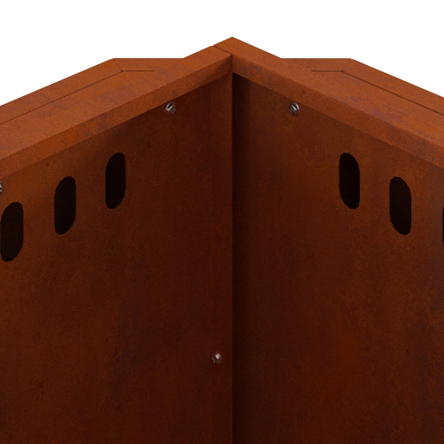 vidaXL Smokeless Fire Pit Brown 58 x 58 x 51 cm Weathering Steel