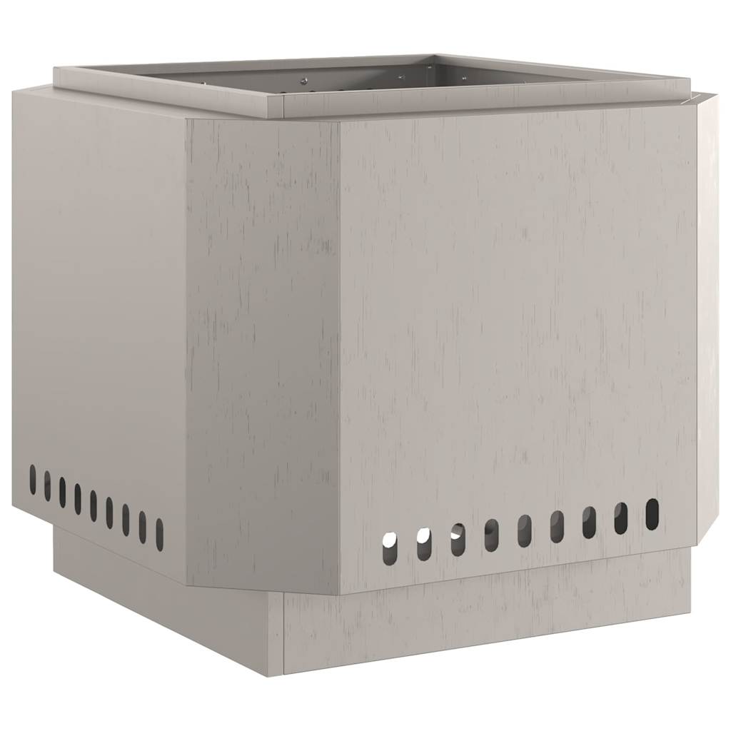 vidaXL Smokeless Fire Pit Brown 58 x 58 x 51 cm Weathering Steel