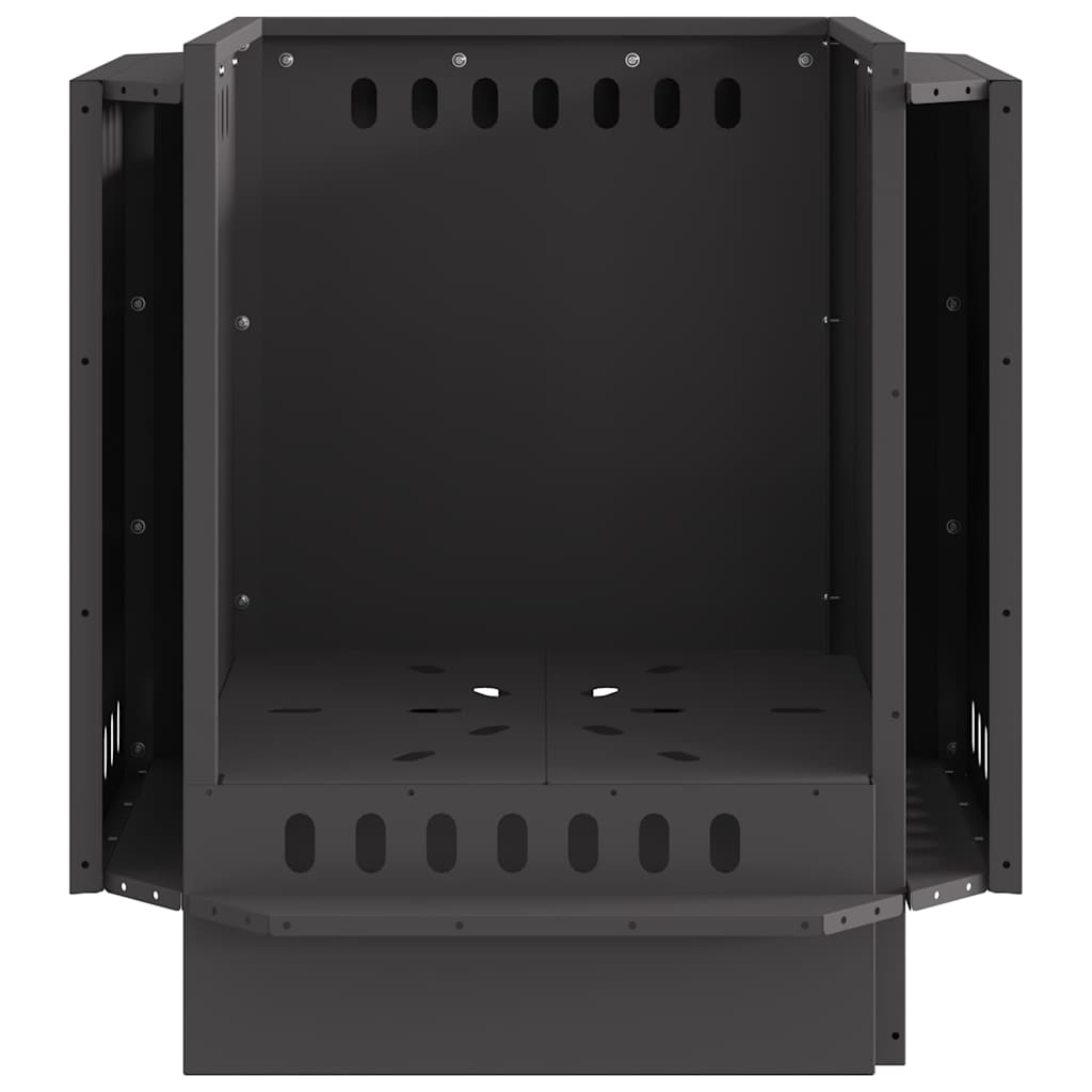 vidaXL Fire Pit Black 48 x 48 x 51 cm Cold-rolled steel