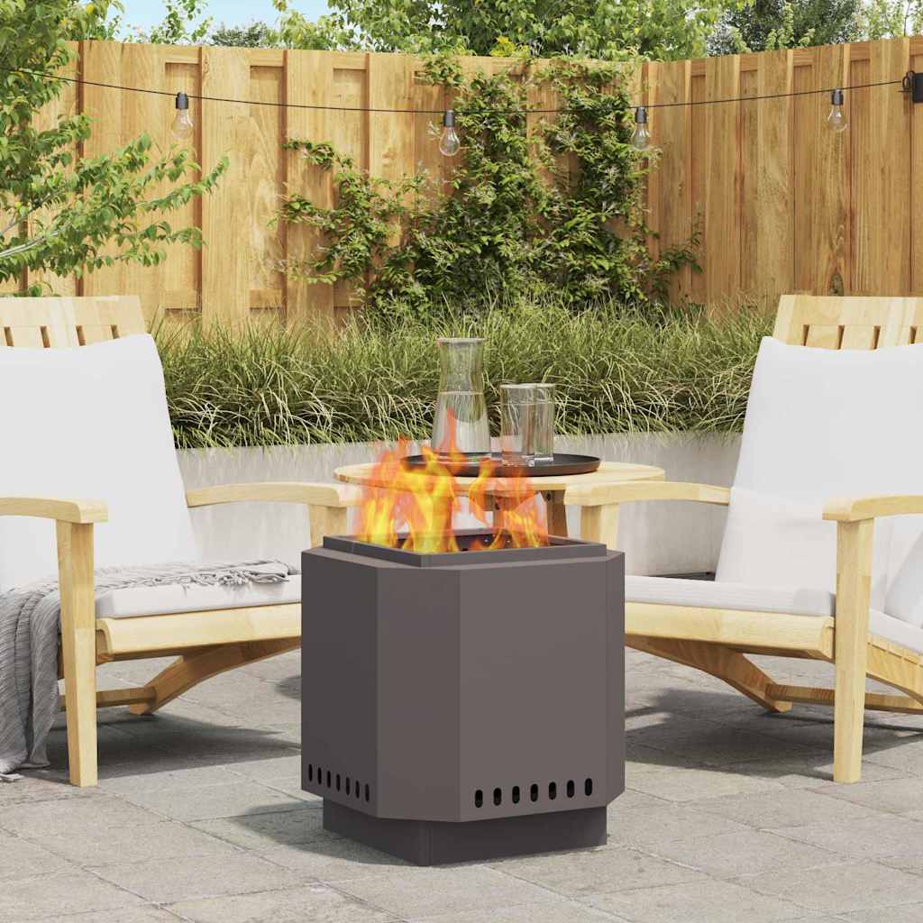 vidaXL Fire Pit Black 48 x 48 x 51 cm Cold-rolled steel