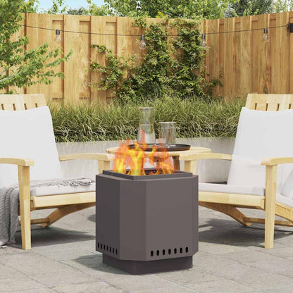 vidaXL Fire Pit Black 48 x 48 x 51 cm Cold-rolled steel