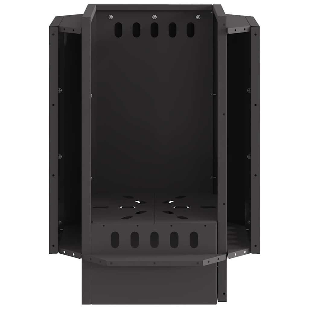 vidaXL Fire Pit Black 38 x 38 x 51 cm Cold-rolled steel