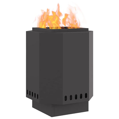 vidaXL Fire Pit Black 38 x 38 x 51 cm Cold-rolled steel