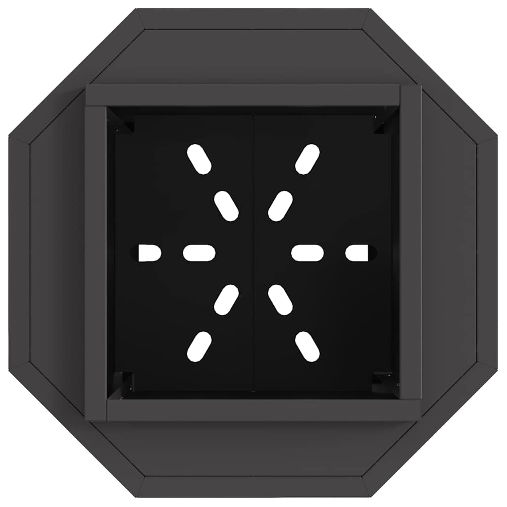 vidaXL Fire Pit Black 38 x 38 x 51 cm Cold-rolled steel