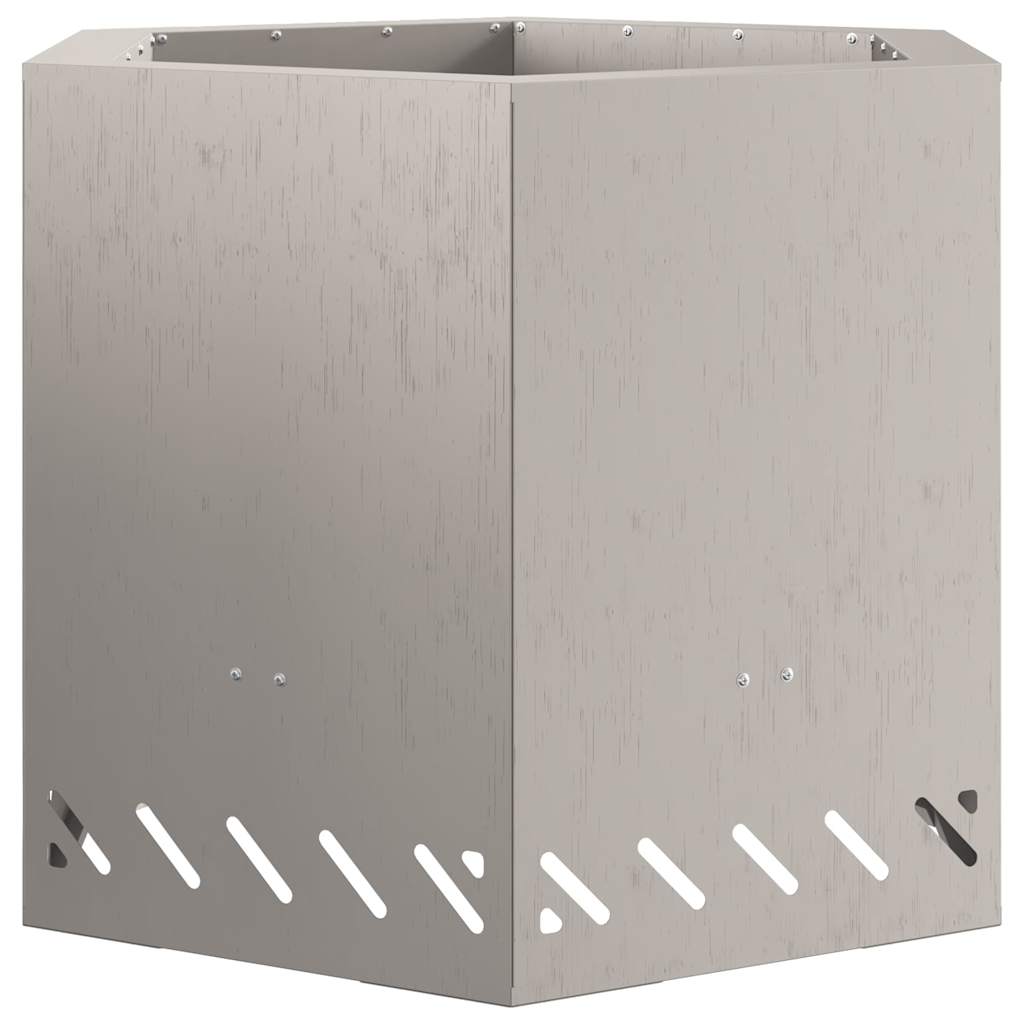 vidaXL Smokeless Fire Pit Brown 58 x 58 x 51 cm Weathering Steel