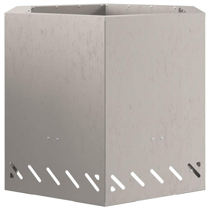 vidaXL Smokeless Fire Pit Brown 58 x 58 x 51 cm Weathering Steel