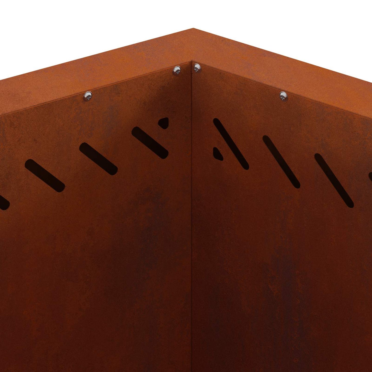 vidaXL Smokeless Fire Pit Brown 48 x 48 x 51 cm Weathering Steel