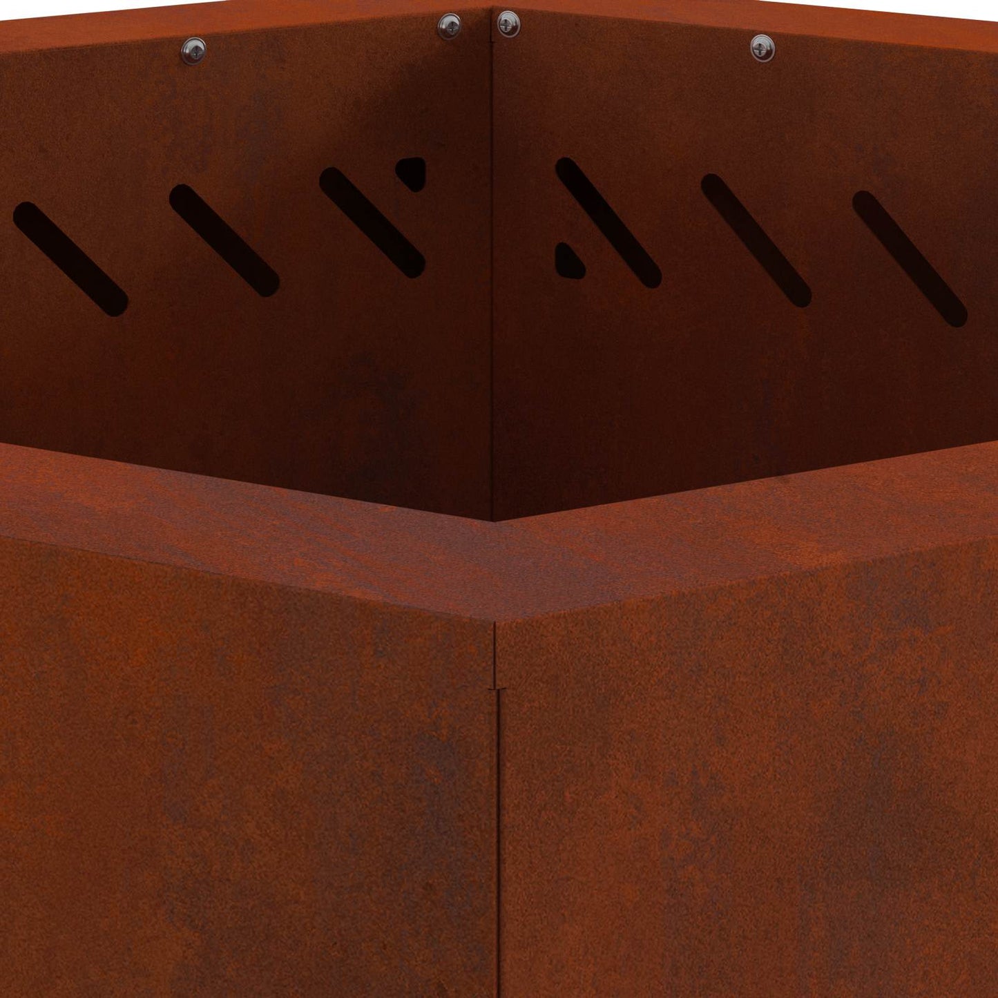 vidaXL Smokeless Fire Pit Brown 38 x 38 x 51 cm Weathering Steel