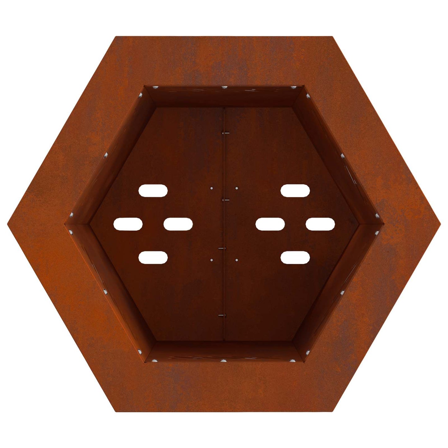 vidaXL Smokeless Fire Pit Brown 38 x 38 x 51 cm Weathering Steel