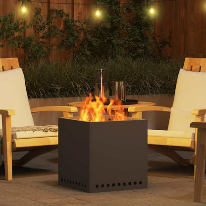 vidaXL Fire Pit Black 48 x 48 x 50 cm Cold-rolled steel