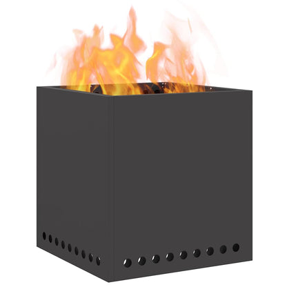 vidaXL Fire Pit Black 48 x 48 x 50 cm Cold-rolled steel