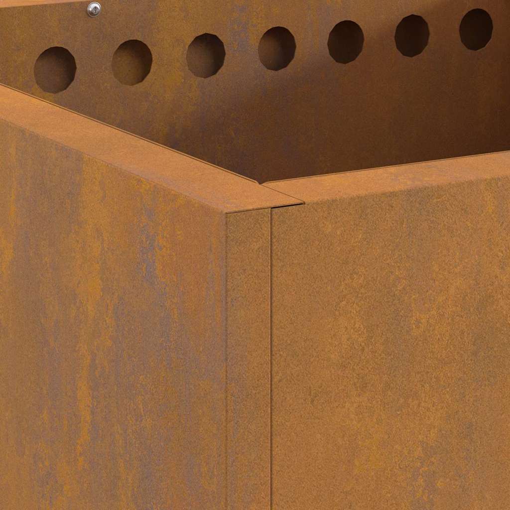 vidaXL Fire Pit Brown 48 x 48 x 50 cm Weathering steel