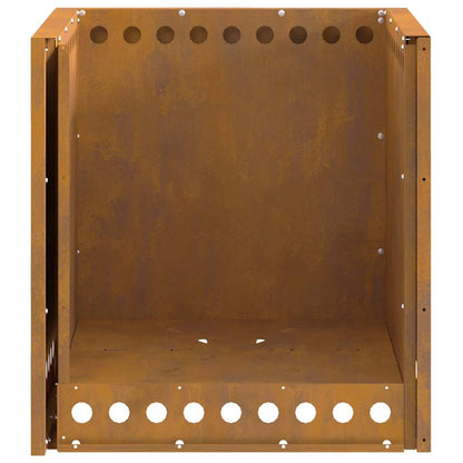 vidaXL Fire Pit Brown 48 x 48 x 50 cm Weathering steel