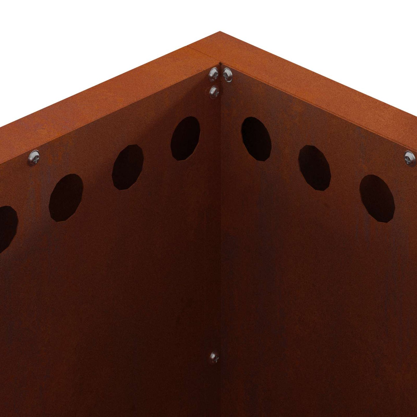 vidaXL Smokeless Fire Pit Brown 48 x 48 x 50 cm Weathering Steel
