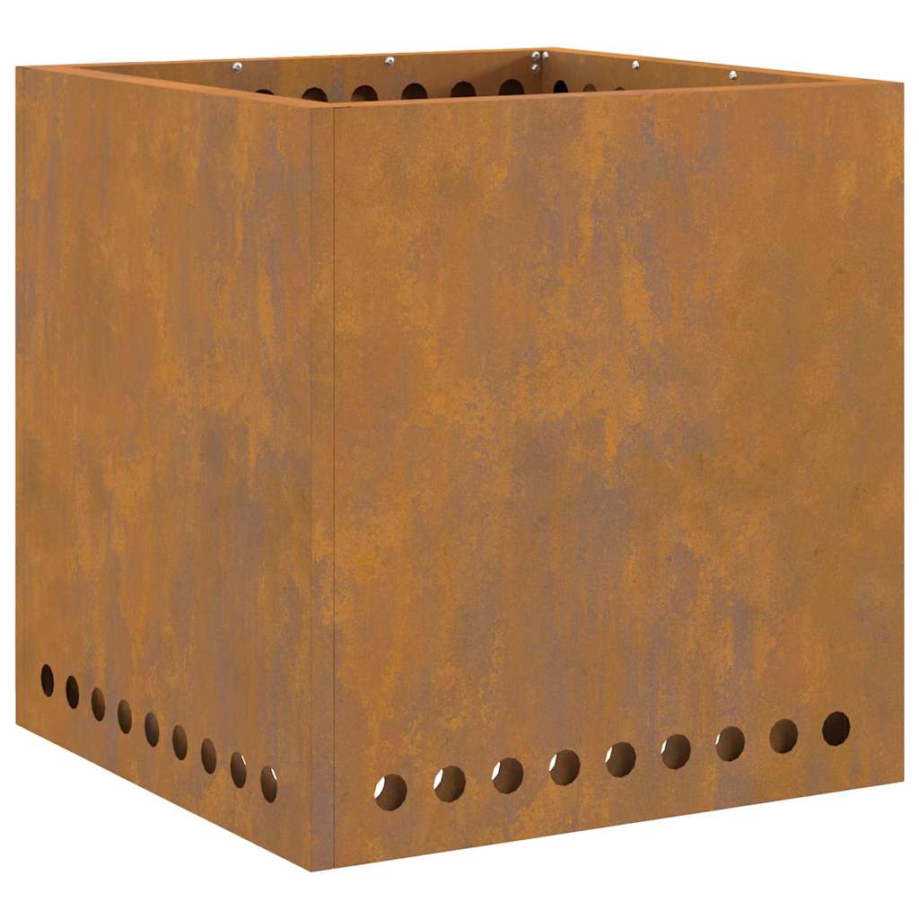 vidaXL Fire Pit Brown 48 x 48 x 50 cm Weathering steel