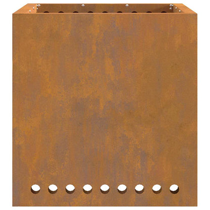 vidaXL Fire Pit Brown 48 x 48 x 50 cm Weathering steel