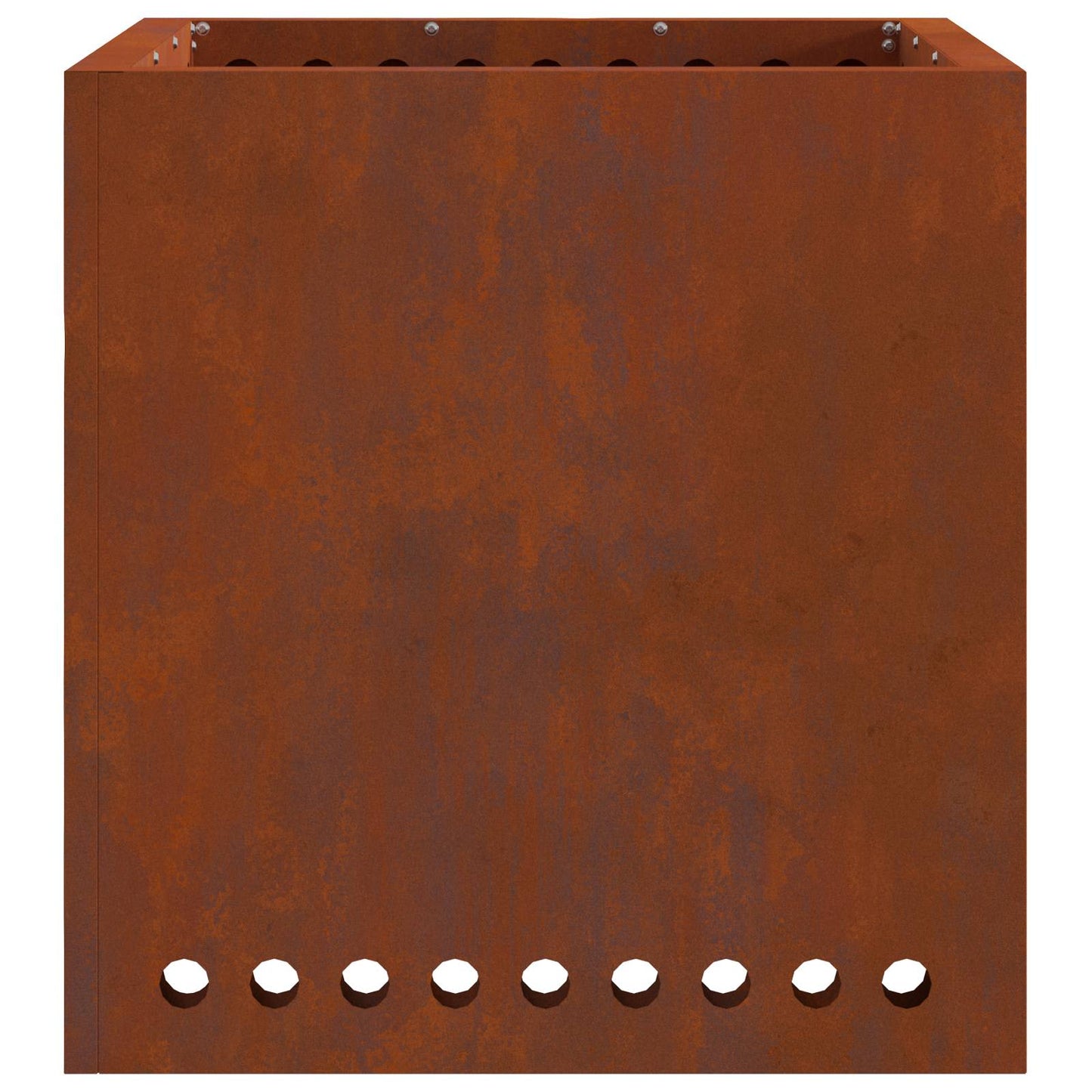 vidaXL Smokeless Fire Pit Brown 48 x 48 x 50 cm Weathering Steel