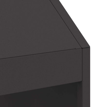 vidaXL Fire Pit Black 50 x 50 x 100 cm Cold-rolled steel